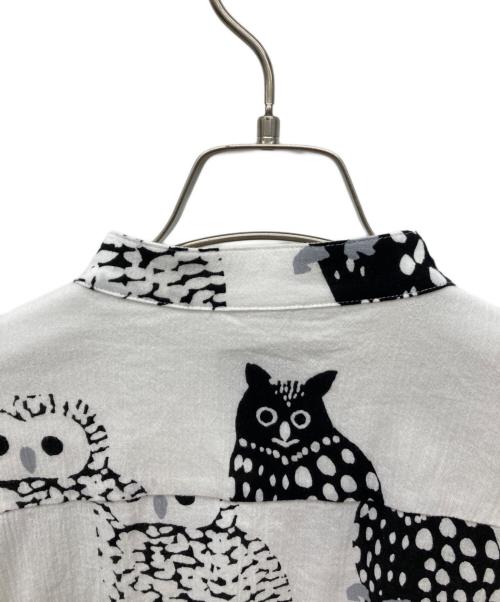 SOU・SOU（ソウソウ）SOU・SOU (ソウソウ) ふくろう柄シャツ ホワイト サイズ:Lの古着・服飾アイテム