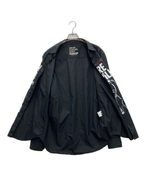 Hysteric Glamour（ヒステリックグラマー）Hysteric Glamour (ヒステリックグラマー) siena barnes シャツ ブラック サイズ:Lの古着・服飾アイテム