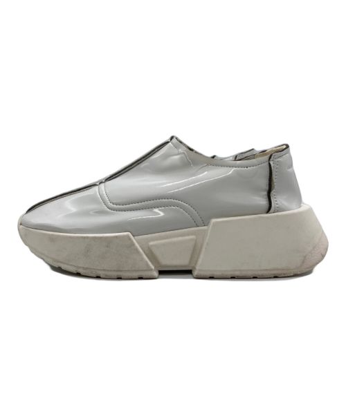 MM6 Maison Margiela（エムエムシックスメゾンマルジェラ）MM6 Maison Margiela (エムエムシックス メゾンマルジェラ) ホワイトチャンキースリッポン ホワイト サイズ:37の古着・服飾アイテム