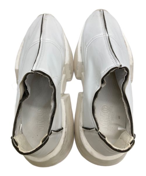 MM6 Maison Margiela（エムエムシックスメゾンマルジェラ）MM6 Maison Margiela (エムエムシックス メゾンマルジェラ) ホワイトチャンキースリッポン ホワイト サイズ:37の古着・服飾アイテム