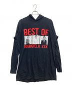 MM6 Maison Margielaエムエムシックスメゾンマルジェラ）の古着「フーデッドワンピース」｜ブラック