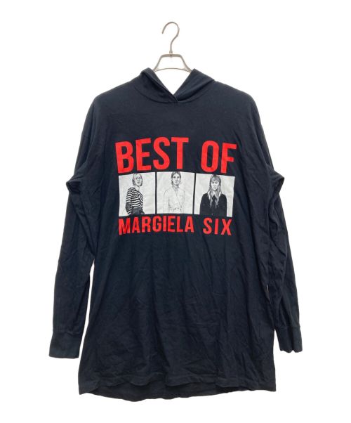 MM6 Maison Margiela（エムエムシックスメゾンマルジェラ）MM6 Maison Margiela (エムエムシックス メゾンマルジェラ) フーデッドワンピース ブラック サイズ:Sの古着・服飾アイテム