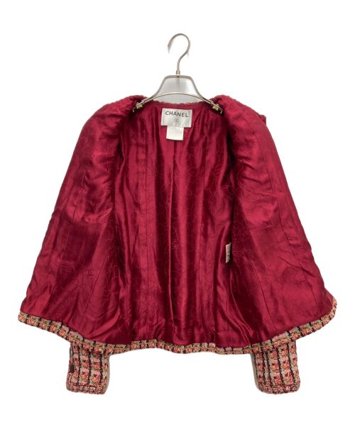 CHANEL（シャネル）CHANEL (シャネル) ツイードジャケット ピンク サイズ:38の古着・服飾アイテム