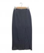 Sea Room lynnシールームリン）の古着「Side Long Slitアイラインスカート/マキシスカート/001270020/未使用」｜グレー