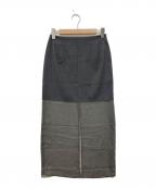 Sea Room lynnシールームリン）の古着「Halfシースルースカート/スカート/マキシスカート/003290004」｜グレー