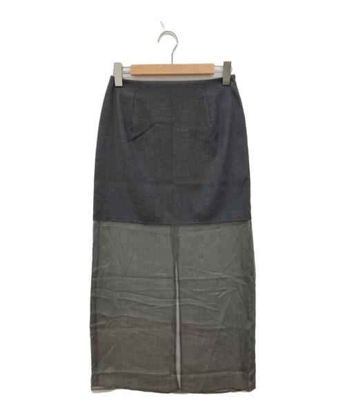 Sea Room lynn（シールームリン）Sea Room lynn (シールームリン) Halfシースルースカート/スカート/マキシスカート/003290004 グレー サイズ:M 未使用品の古着・服飾アイテム