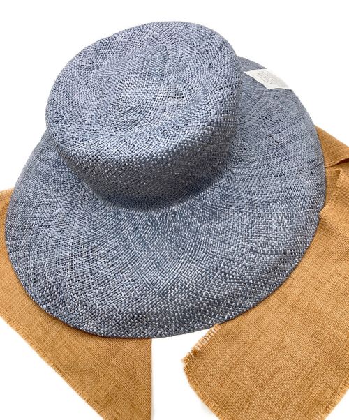 La Maison de Lyllis（ラメゾンドリリス）La Maison de Lyllis (ラメゾンドリリス) ストローハット グレー サイズ:57ｃｍ 未使用品の古着・服飾アイテム