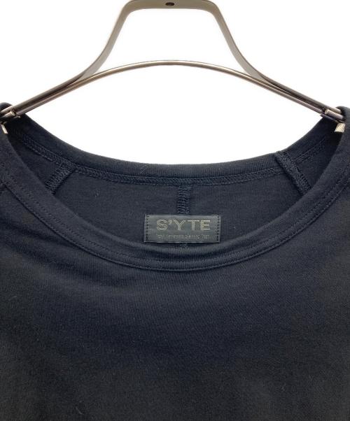 s'yte（サイト）s'yte (サイト) COTTON JERSEY BACK CENTER STITCH OVERSIZED RAGLAN SLEEVE ブラック サイズ:3の古着・服飾アイテム