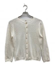 45R（フォーティファイブ・アール）の古着「クルーネックカーディガン/ニットカーディガン/カーディガン/5068060/コットンニット」｜ホワイト