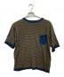 sdl45r（フォーティファイブ）の古着「半袖ニット/ボーダーニット/ニットＴシャツ/ボーダーカットソー」｜ブラウン