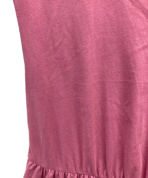 To b. by agnes b.（トゥービー バイ アニエスベー）To b. by agnes b. (トゥービー バイ アニエスベー) ロゴノースリーブカットソーワンピース ピンク サイズ:38の古着・服飾アイテム