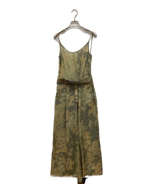 DIESEL（ディーゼル）DIESEL (ディーゼル) 総柄サロペット イエロー サイズ:XSの古着・服飾アイテム