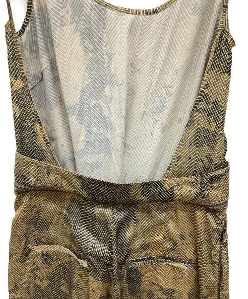 DIESEL（ディーゼル）DIESEL (ディーゼル) 総柄サロペット イエロー サイズ:XSの古着・服飾アイテム