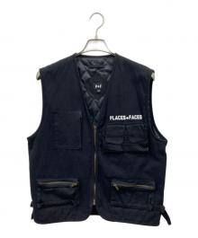 PLACES+FACES（プレイセス＋フェイセス）の古着「フィッシングベスト」｜ブラック