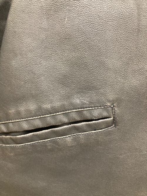 Noen（ノエン）Noen (ノエン) ヴィンテージライクレザージャケット ブラック サイズ:Mの古着・服飾アイテム