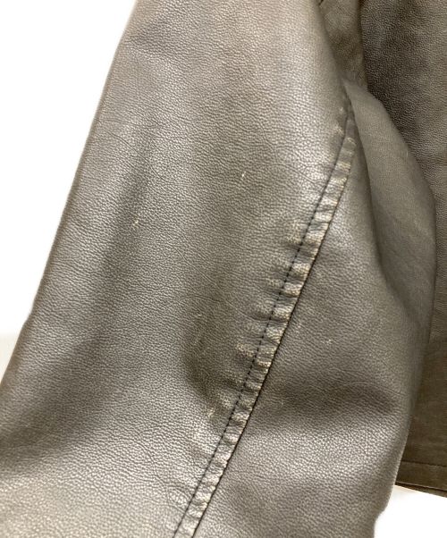 Noen（ノエン）Noen (ノエン) ヴィンテージライクレザージャケット ブラック サイズ:Mの古着・服飾アイテム