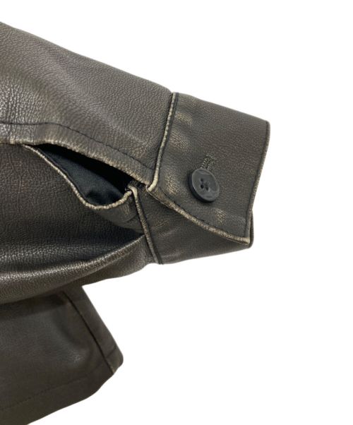 Noen（ノエン）Noen (ノエン) ヴィンテージライクレザージャケット ブラック サイズ:Mの古着・服飾アイテム