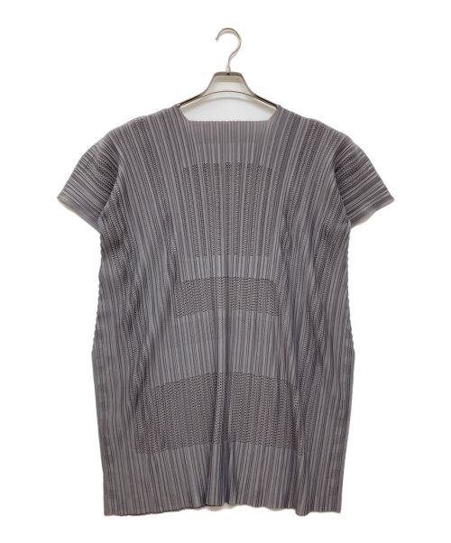 PLEATS PLEASE（プリーツプリーズ）PLEATS PLEASE (プリーツプリーズ) プリーツワンピース グレー サイズ:3の古着・服飾アイテム