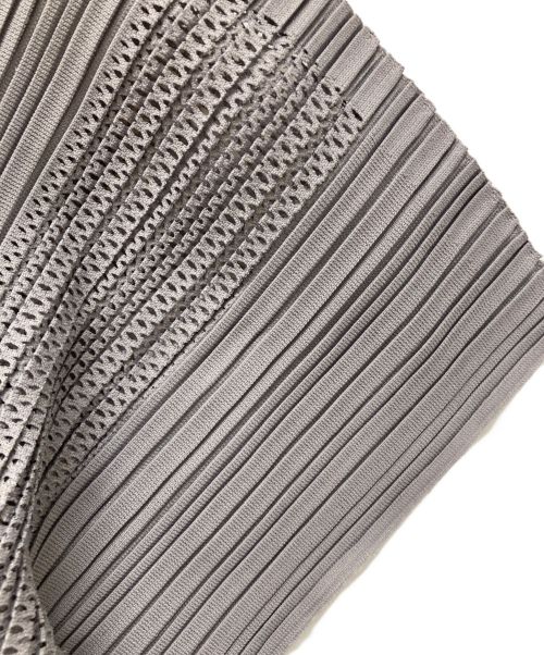 PLEATS PLEASE（プリーツプリーズ）PLEATS PLEASE (プリーツプリーズ) プリーツワンピース グレー サイズ:3の古着・服飾アイテム