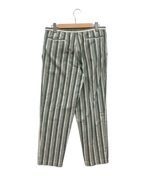 FRANK LEDER（フランクリーダー）FRANK LEDER (フランクリーダー) ストライプパンツ/ｲｰｼﾞｰﾊﾟﾝﾂ/パンツ グリーン×ホワイト サイズ:-の古着・服飾アイテム