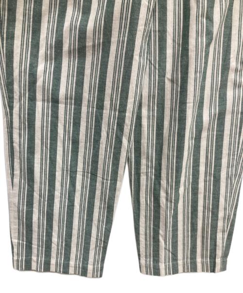 FRANK LEDER（フランクリーダー）FRANK LEDER (フランクリーダー) ストライプパンツ/ｲｰｼﾞｰﾊﾟﾝﾂ/パンツ グリーン×ホワイト サイズ:-の古着・服飾アイテム