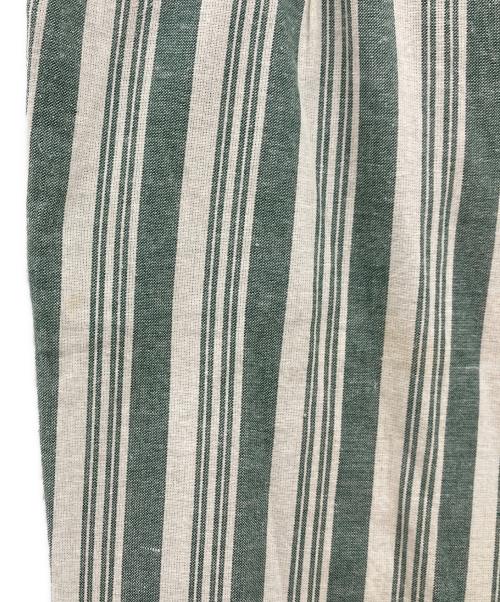 FRANK LEDER（フランクリーダー）FRANK LEDER (フランクリーダー) ストライプパンツ/ｲｰｼﾞｰﾊﾟﾝﾂ/パンツ グリーン×ホワイト サイズ:-の古着・服飾アイテム