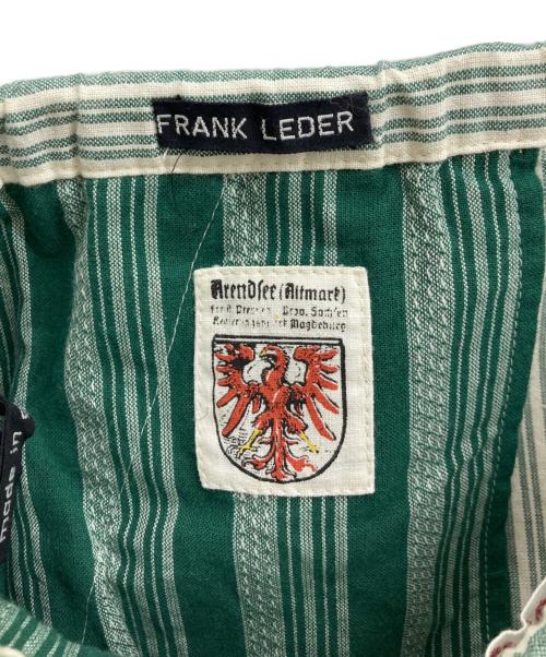 FRANK LEDER（フランクリーダー）FRANK LEDER (フランクリーダー) ストライプパンツ/ｲｰｼﾞｰﾊﾟﾝﾂ/パンツ グリーン×ホワイト サイズ:-の古着・服飾アイテム
