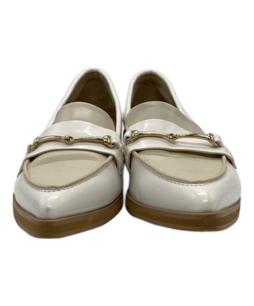 HER LIP TO（ハーリップトゥ）Her lip to (ハーリップトゥ) ローファー ホワイト サイズ:24ｃｍの古着・服飾アイテム