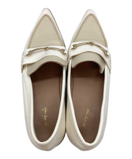 HER LIP TO（ハーリップトゥ）Her lip to (ハーリップトゥ) ローファー ホワイト サイズ:24ｃｍの古着・服飾アイテム