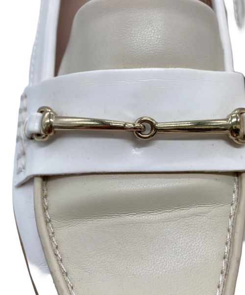 HER LIP TO（ハーリップトゥ）Her lip to (ハーリップトゥ) ローファー ホワイト サイズ:24ｃｍの古着・服飾アイテム