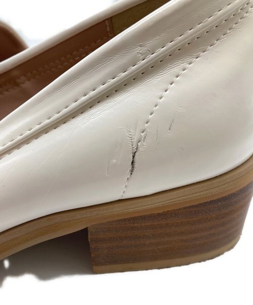 HER LIP TO（ハーリップトゥ）Her lip to (ハーリップトゥ) ローファー ホワイト サイズ:24ｃｍの古着・服飾アイテム