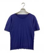 PLEATS PLEASE A-POCプリーツプリーズ）の古着「プリーツカットソー/半袖カットソー/Tシャツ」｜パープル