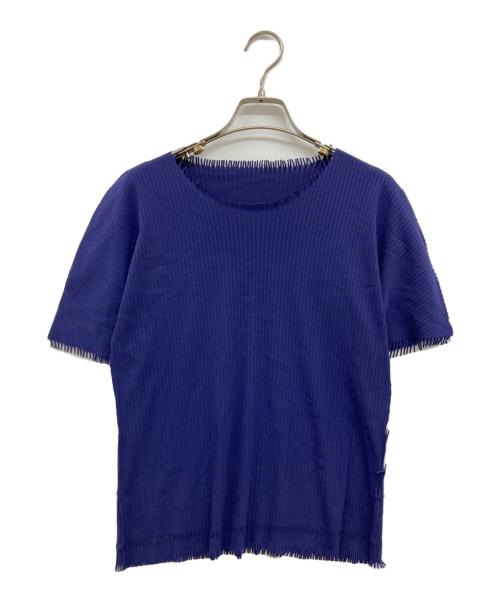 PLEATS PLEASE A-POC（プリーツプリーズ）PLEATS PLEASE A-POC (プリーツプリーズ) プリーツカットソー/半袖カットソー/Tシャツ パープル サイズ:-の古着・服飾アイテム
