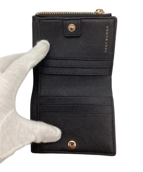 TORY BURCH（トリーバーチ）TORY BURCH (トリーバーチ) 2つ折り財布 ブラックの古着・服飾アイテム