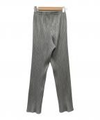 PLEATS PLEASEプリーツプリーズ）の古着「プリーツパンツ」｜シルバー