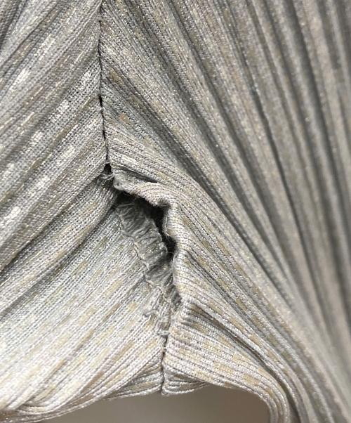 PLEATS PLEASE（プリーツプリーズ）PLEATS PLEASE (プリーツプリーズ) プリーツパンツ シルバー サイズ:-の古着・服飾アイテム