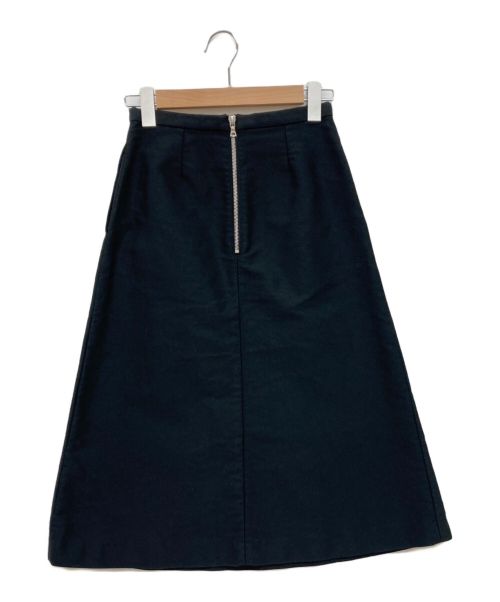AURALEE（オーラリー）AURALEE (オーラリー) FINX MOLESKIN SKIRT ブラックの古着・服飾アイテム