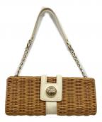 Kate Spadeケイトスペード）の古着「ワンショルダー かごバッグ/ワンショルダーバッグ/Y2K/PXRU1036」｜ベージュ