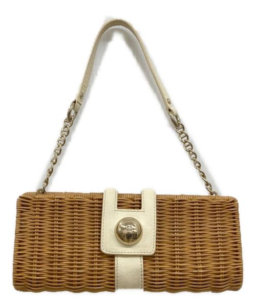Kate Spade（ケイトスペード）Kate Spade (ケイトスペード) ワンショルダー かごバッグ/ワンショルダーバッグ/Y2K/PXRU1036 ベージュの古着・服飾アイテム