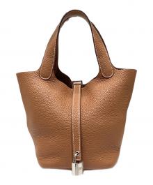 HERMES（エルメス）の古着「ピコタンロックPM/トリヨンクレマンス/ゴールド/Y刻印2020年製/シルバー金具」｜ゴールド
