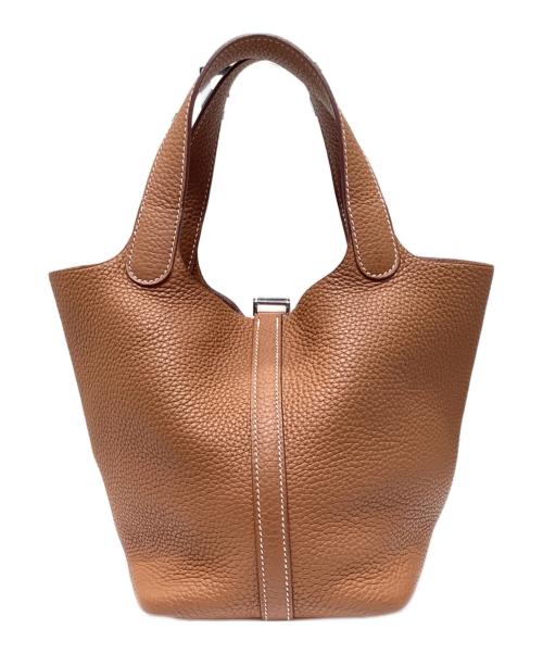 HERMES（エルメス）HERMES (エルメス) ピコタンロックPM/トリヨンクレマンス/ゴールド/Y刻印2020年製/シルバー金具 ゴールド サイズ:PMの古着・服飾アイテム