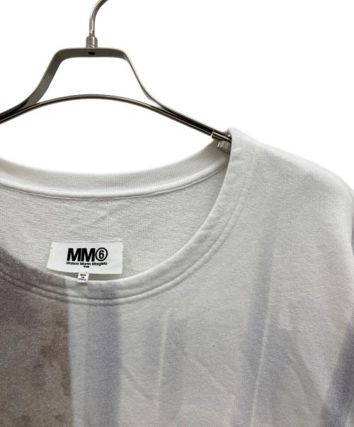 MM6 Maison Margiela（エムエムシックスメゾンマルジェラ）MM6 Maison Margiela (エムエムシックス メゾンマルジェラ) アートプリント半袖スウェット/アートプリントスウェット/半袖スウェット/スウェット/S32GU0029 ホワイト サイズ:Mの古着・服飾アイテム