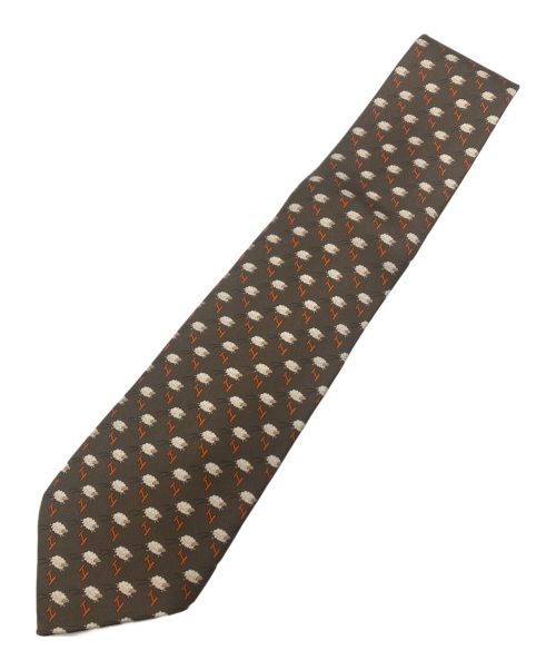 HERMES（エルメス）HERMES (エルメス) ネクタイ ブラウン サイズ:- 未使用品の古着・服飾アイテム