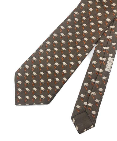 HERMES（エルメス）HERMES (エルメス) ネクタイ ブラウン サイズ:- 未使用品の古着・服飾アイテム