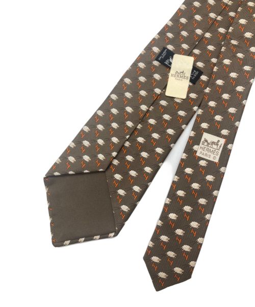 HERMES（エルメス）HERMES (エルメス) ネクタイ ブラウン サイズ:- 未使用品の古着・服飾アイテム