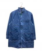 MFC STOREエムエフシーストア）の古着「LONG SHOP COAT/デニムコート/MFC22s-tp-0044」｜ブルー【INDIGO BLUE】