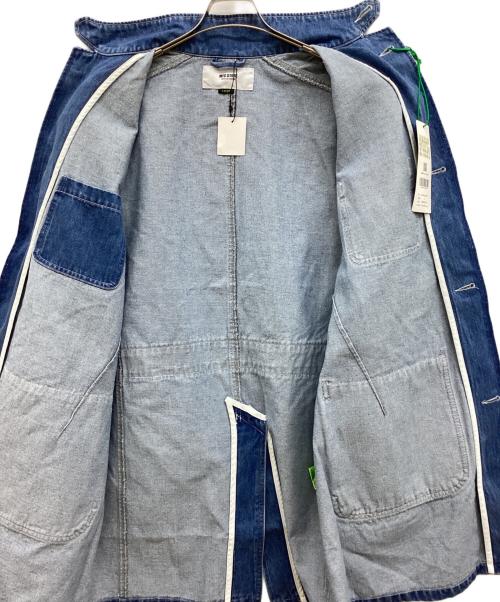 MFC STORE（エムエフシーストア）MFC STORE (エムエフシーストア) LONG SHOP COAT/デニムコート/MFC22s-tp-0044 ブルー【INDIGO BLUE】 サイズ:Lの古着・服飾アイテム