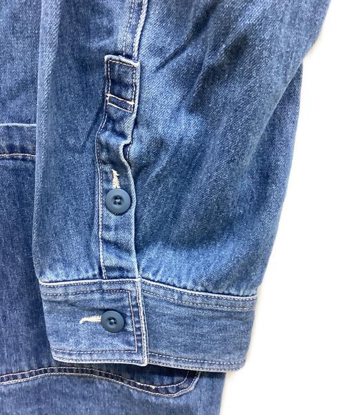 MFC STORE（エムエフシーストア）MFC STORE (エムエフシーストア) LONG SHOP COAT/デニムコート/MFC22s-tp-0044 ブルー【INDIGO BLUE】 サイズ:Lの古着・服飾アイテム