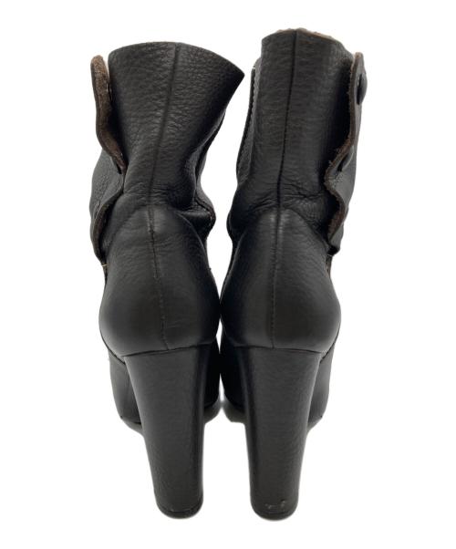 BALENCIAGA（バレンシアガ）BALENCIAGA (バレンシアガ) レザーショートブーツ チャコールグレー サイズ:36の古着・服飾アイテム