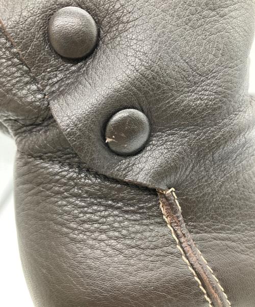 BALENCIAGA（バレンシアガ）BALENCIAGA (バレンシアガ) レザーショートブーツ チャコールグレー サイズ:36の古着・服飾アイテム